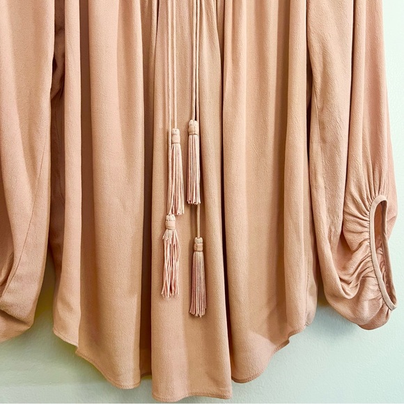 Diane Von Furstenburg Peach Aquilina Blouse - Picture 8 of 13